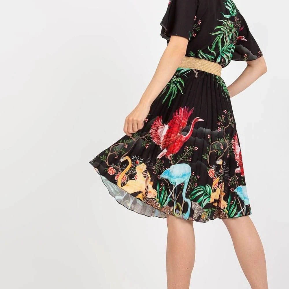 Italy Moda Day Dress with Belt