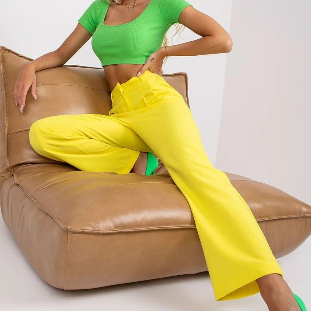 Women's Wide Leg Pants with Belt