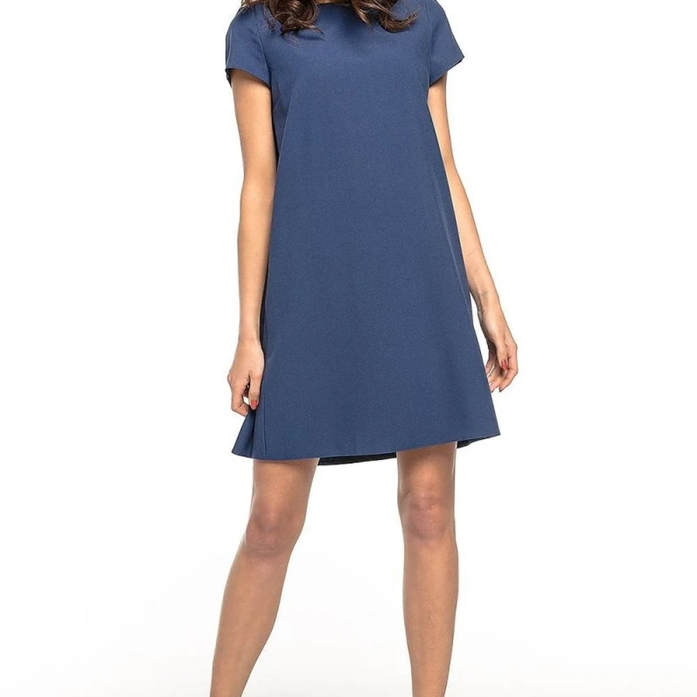 Ruffle Back Day Dress with Floral Print