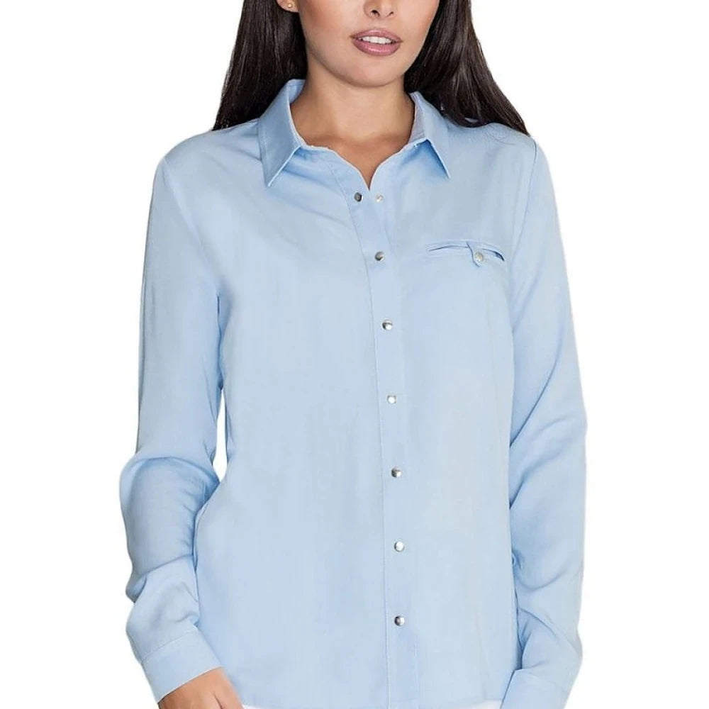 Viscose Long Sleeve Shirt with Pocket