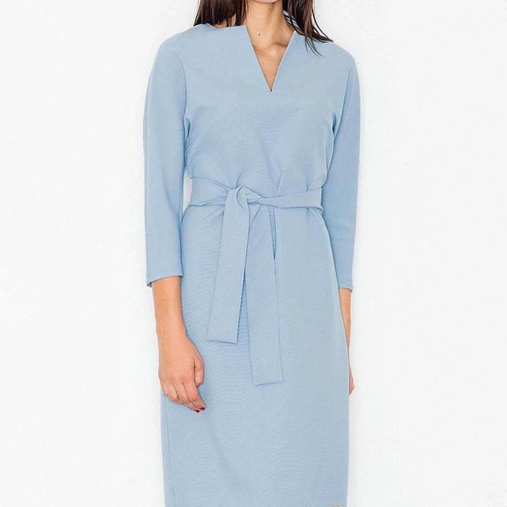 Midi Dress with Belt