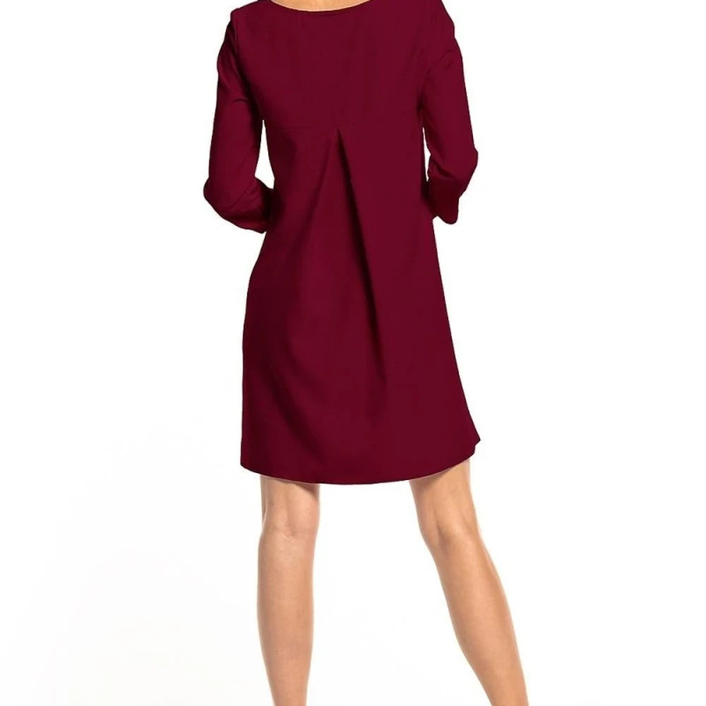 Day Dress with Short Sleeves and Belt