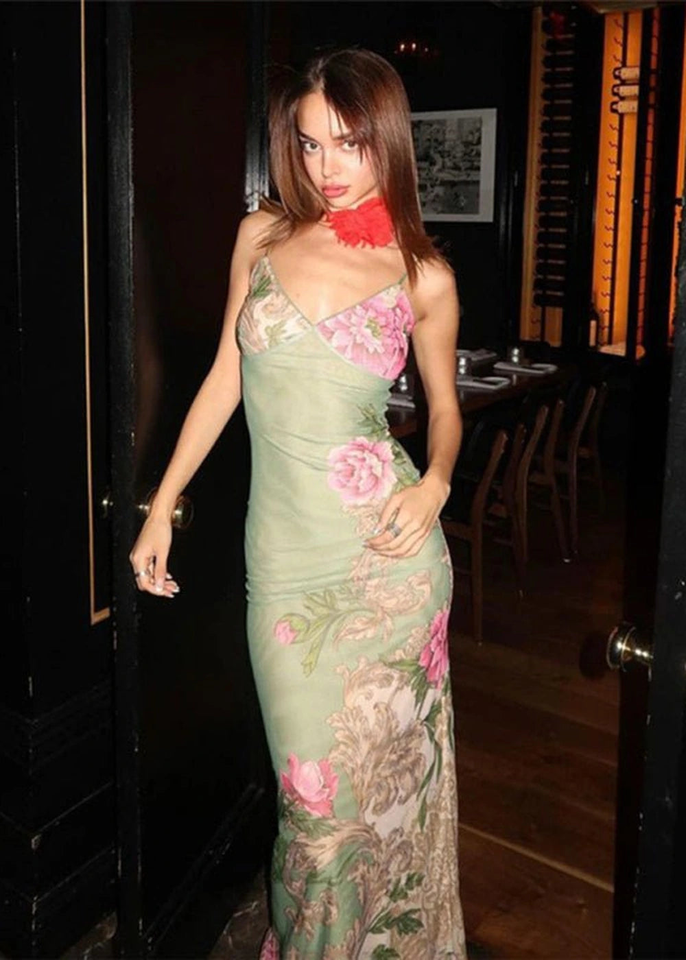 Vacation casual slim positioning printed