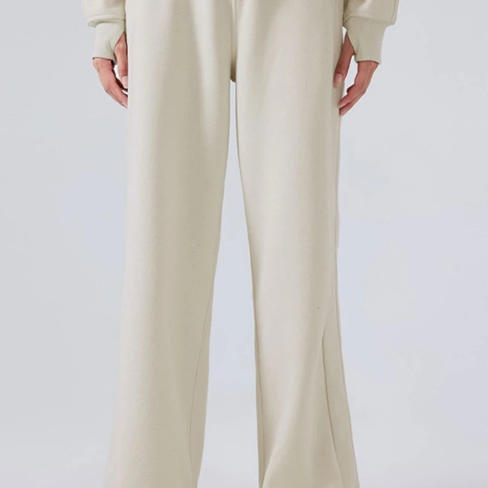 Drawstring Wide Leg Pants