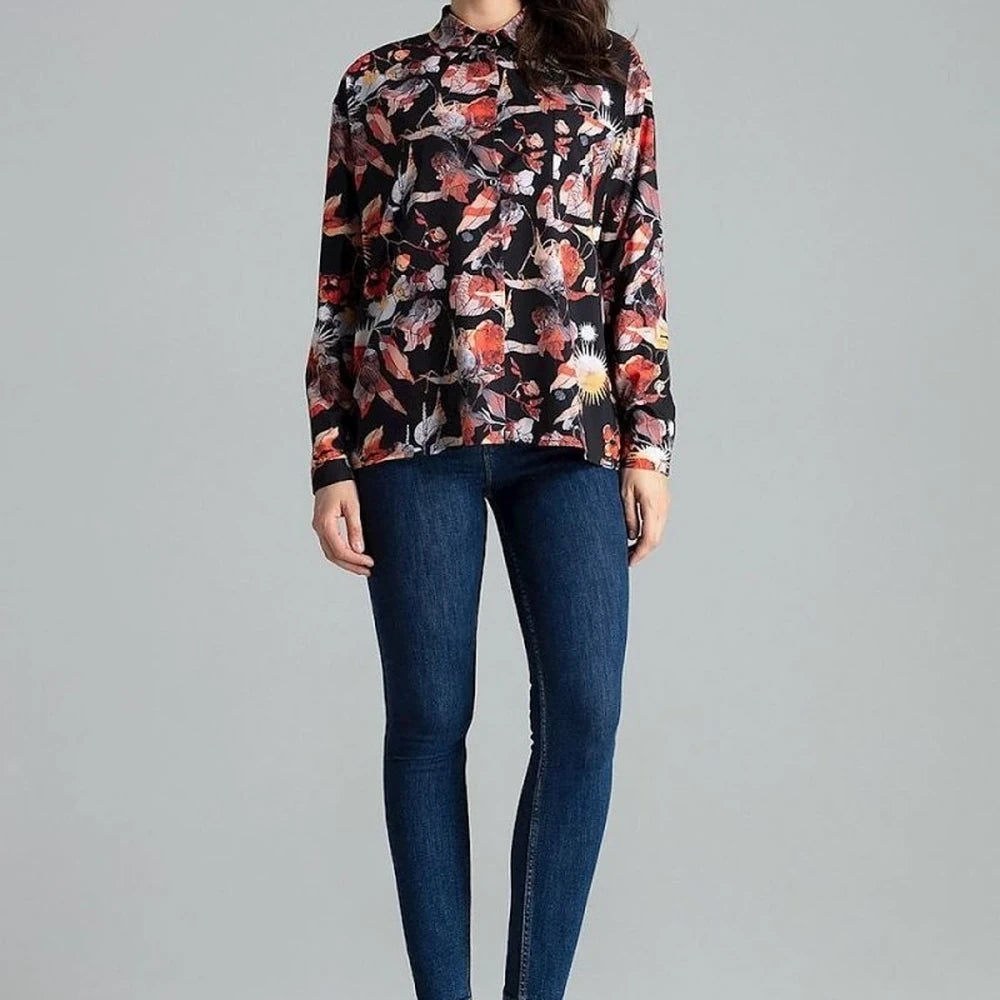 Long Sleeve Button-Up Shirt with Pocket