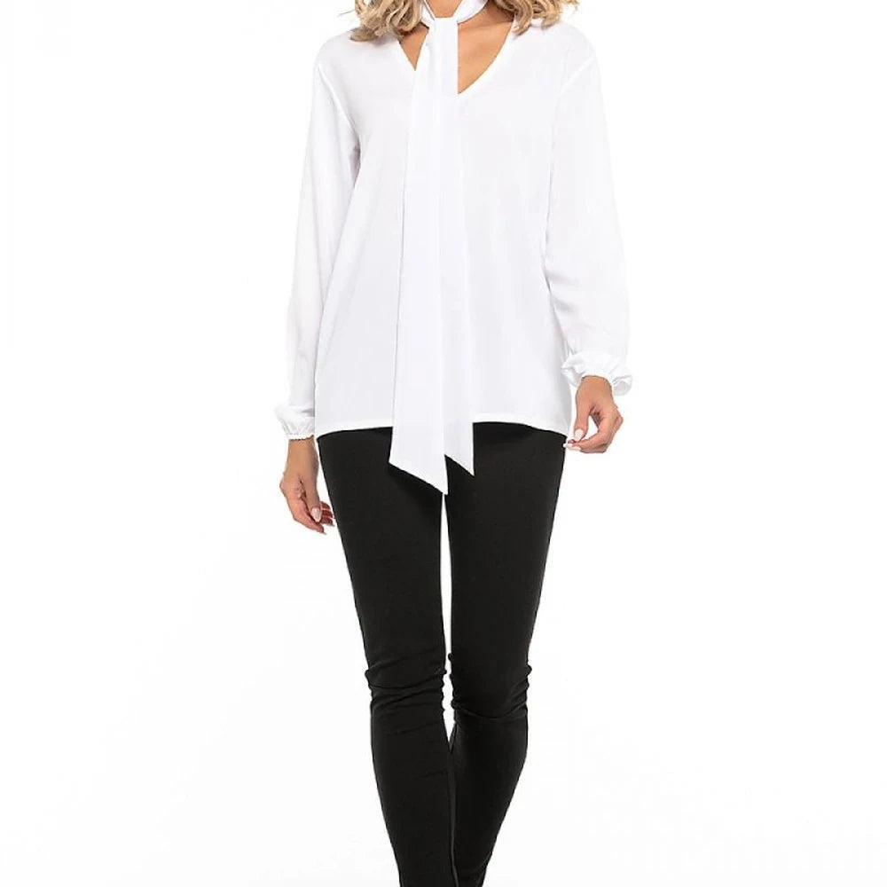 Chiffon Blouse with Tie Detail