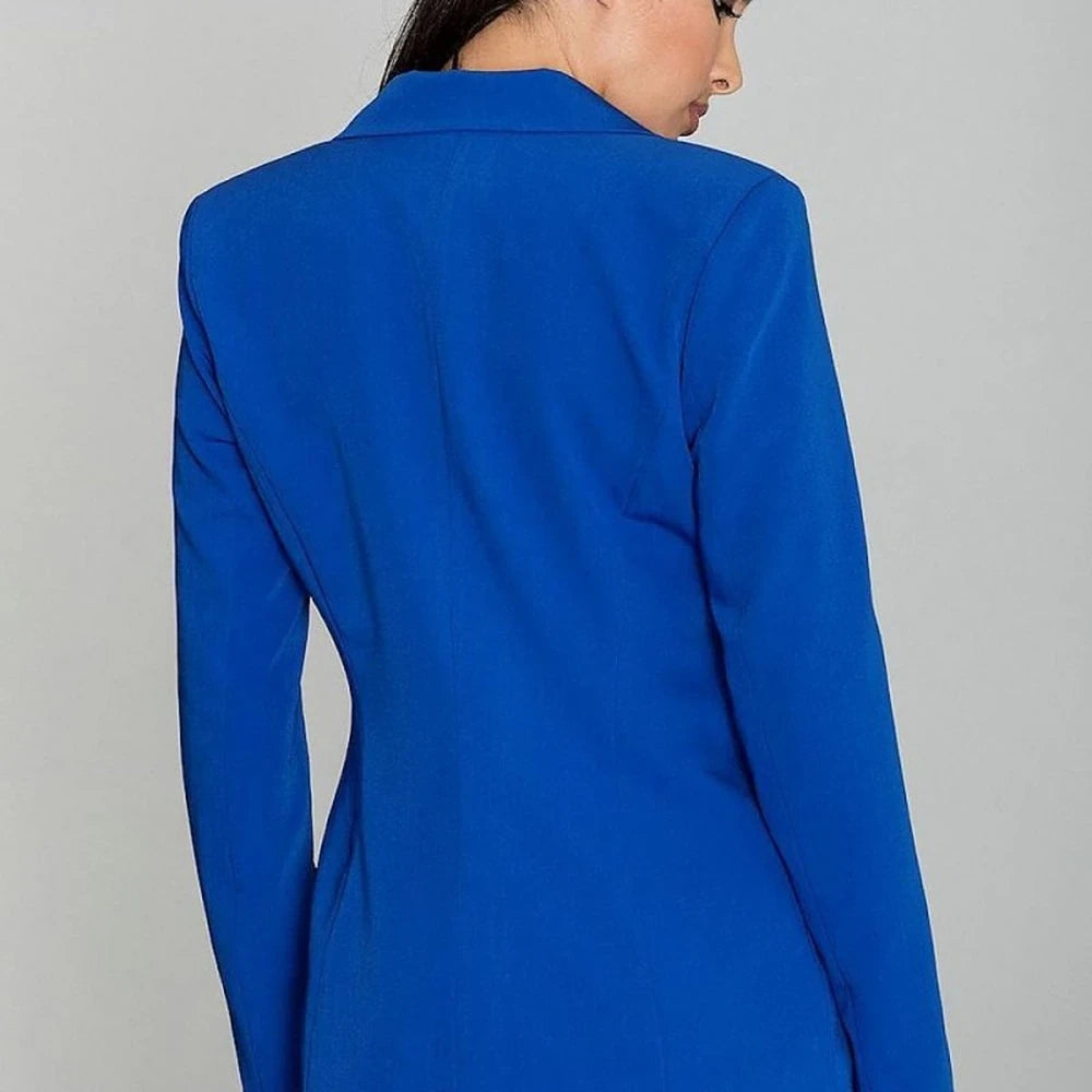 Long Loose Fit Button-Up Jacket