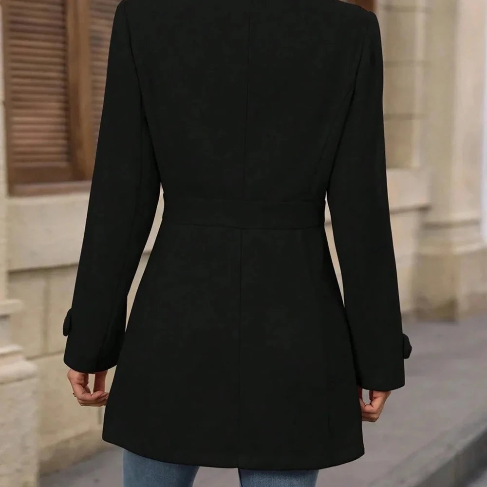 Button Up Long Sleeve Coat
