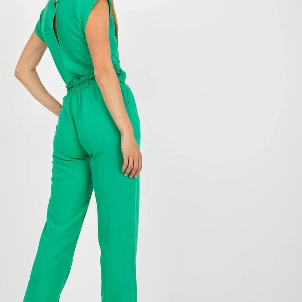Cotton Blend Blouse & Pants Set