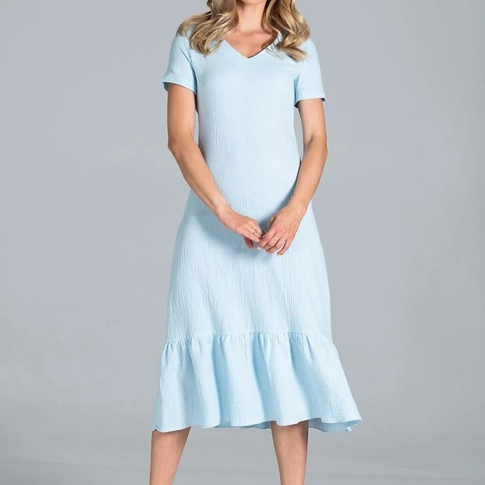 Midi Dress with Sweetheart Neckline