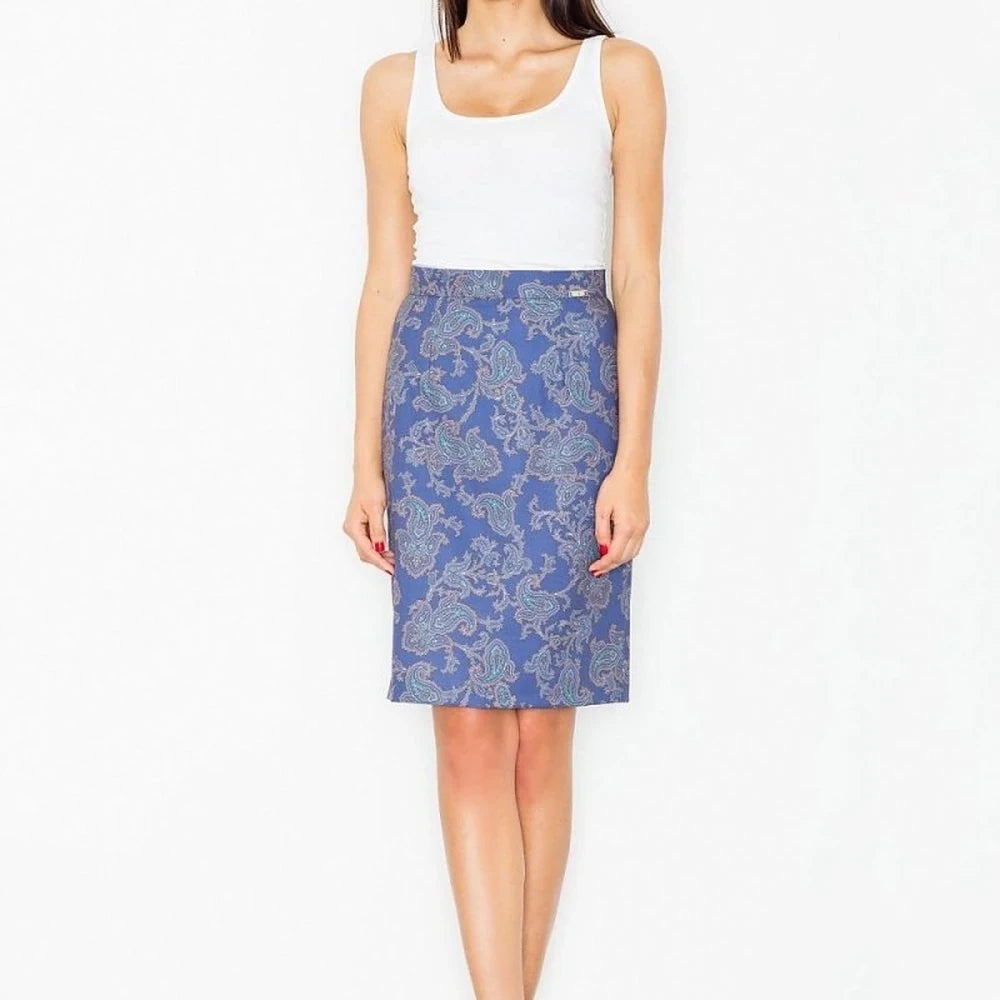 Elegant Patterned Pencil Skirt