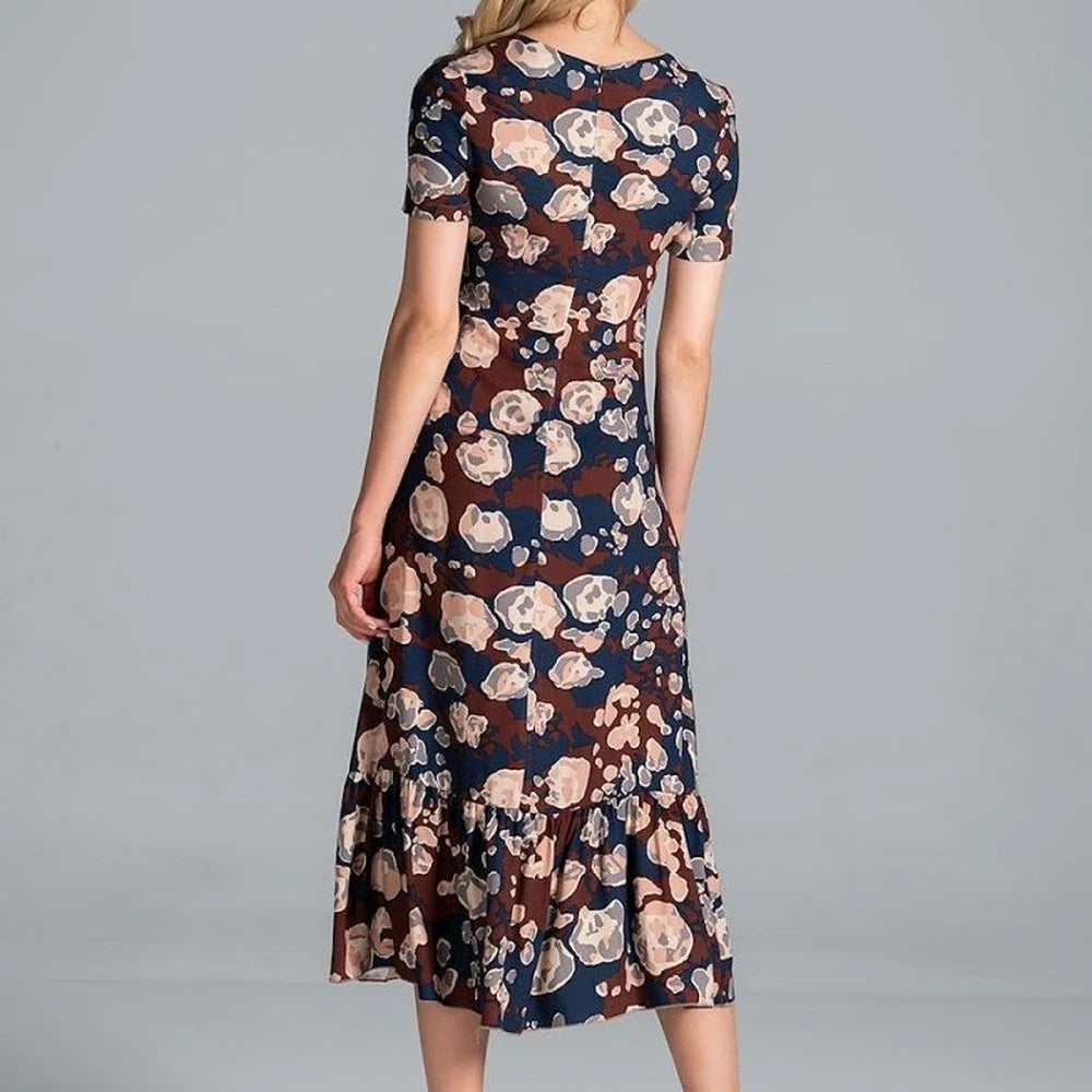 Midi Dress with Sweetheart Neckline