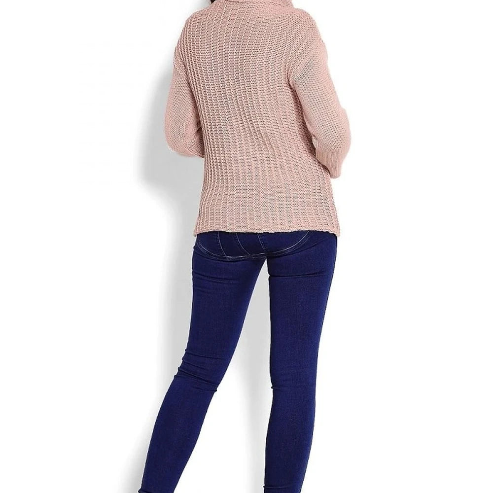 Acrylic Turtleneck Sweater