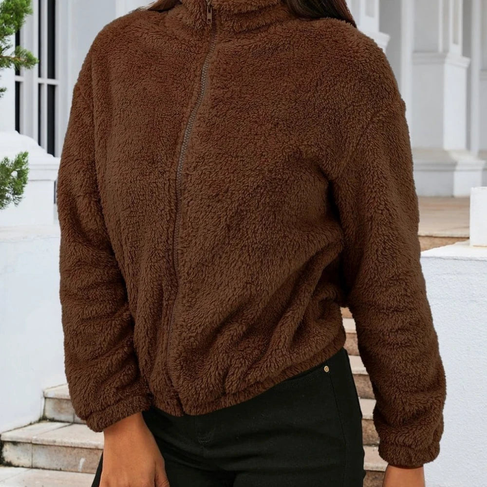 Zip Up Turtleneck Jacket
