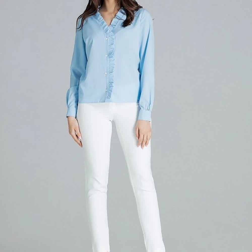 Classic Shirt with Heart Neckline