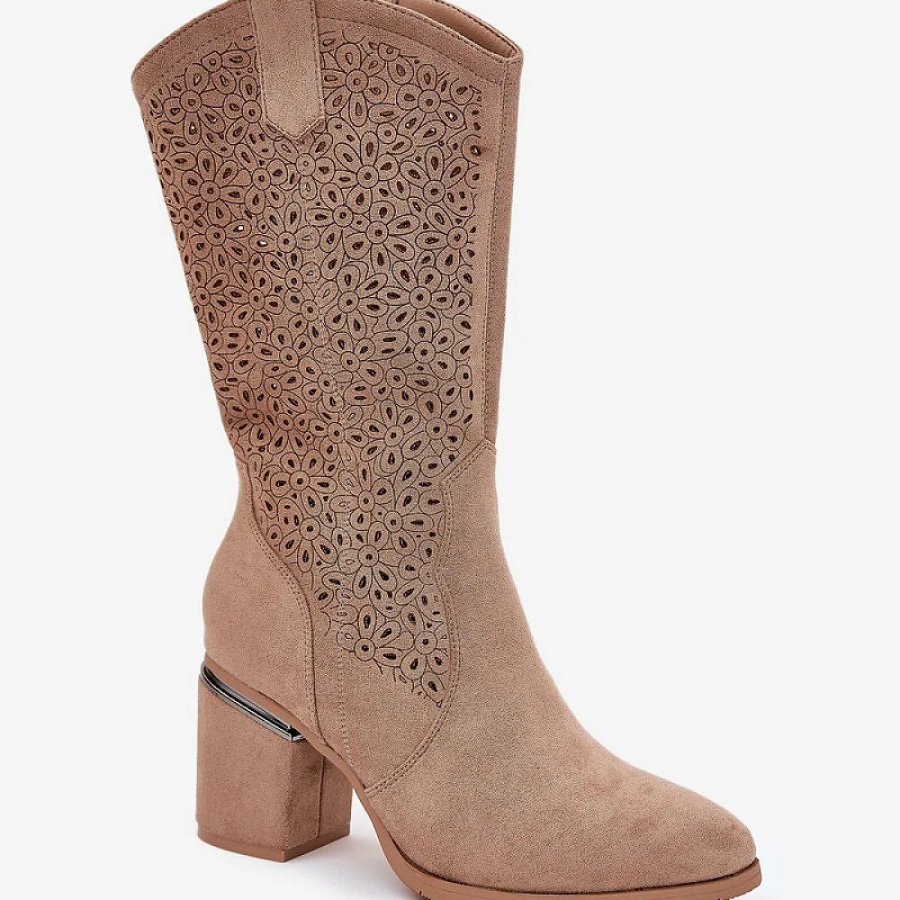 Open-work Boots Step in style