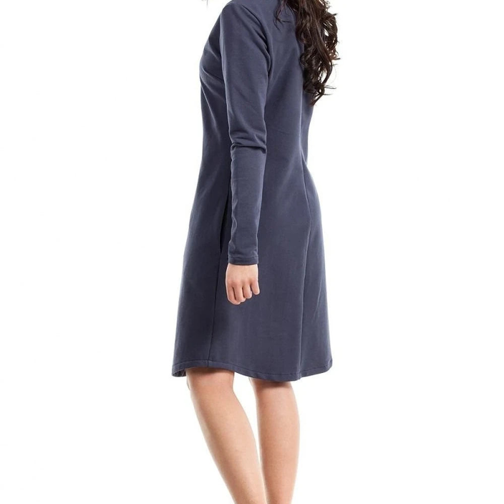 Women's A-Line Day Dress with Pockets