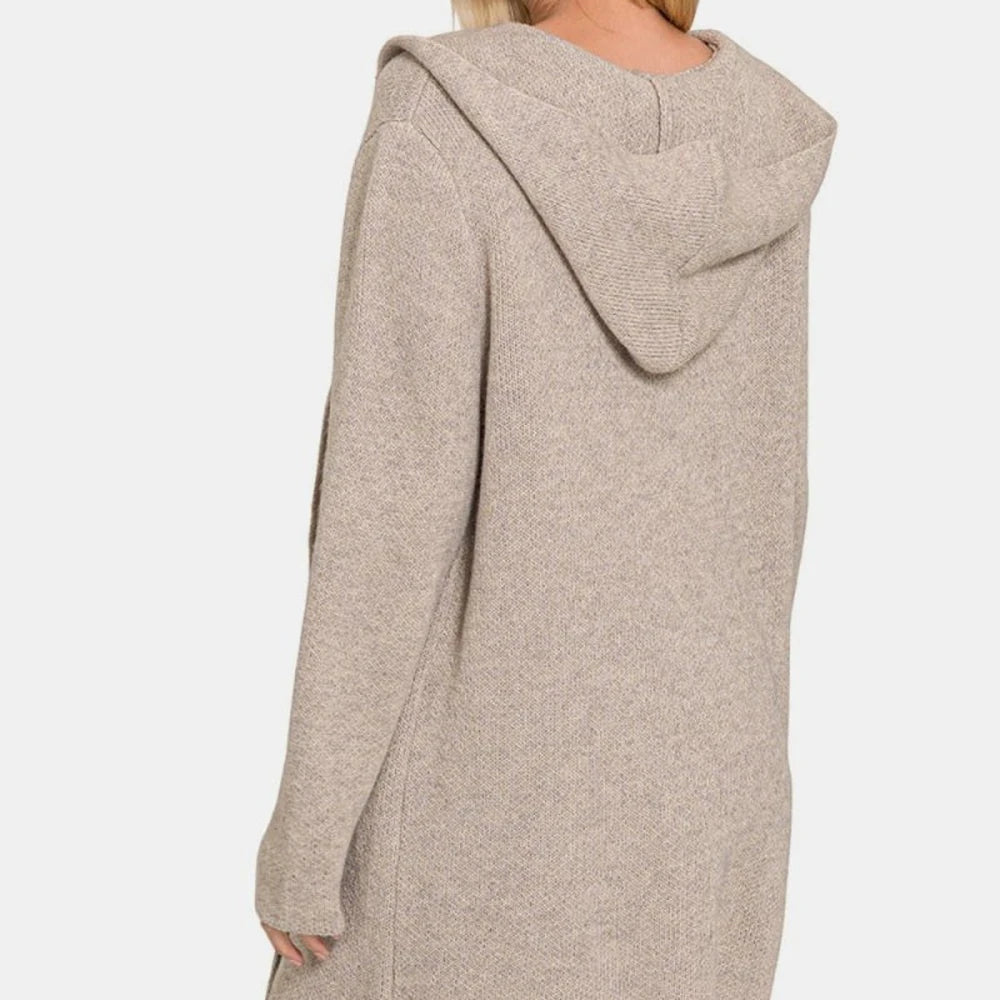 Collared Neck Long Sleeve Jacket