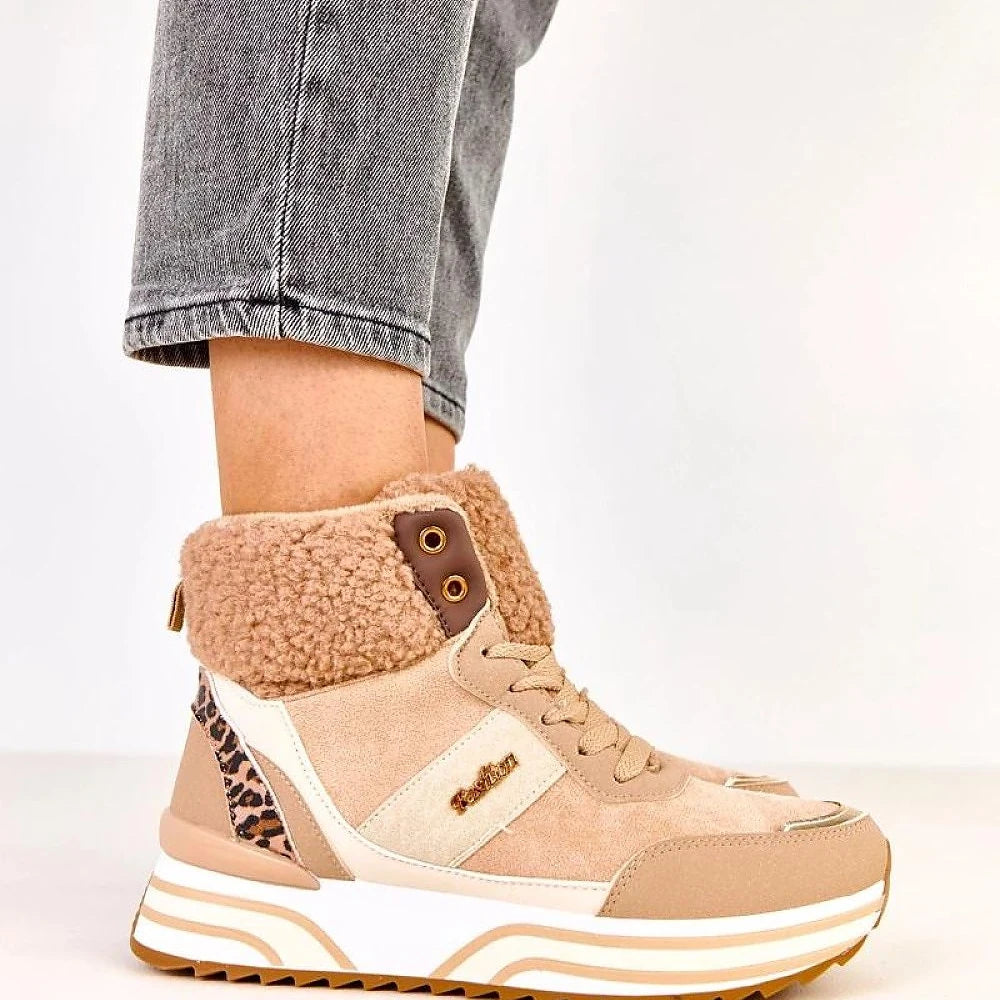 Women's Suede-Like Sport Shoes with Fur Lining