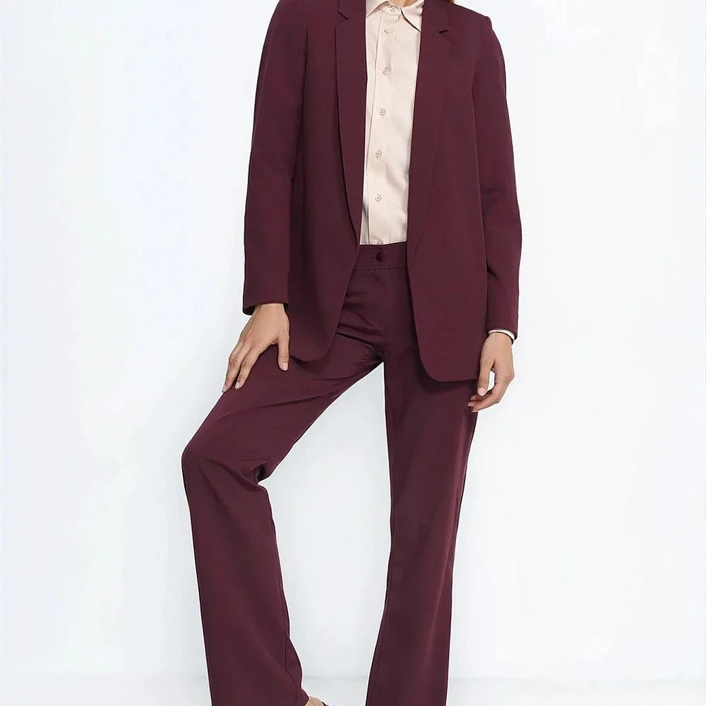 Elegant Lined Blazer Jacket