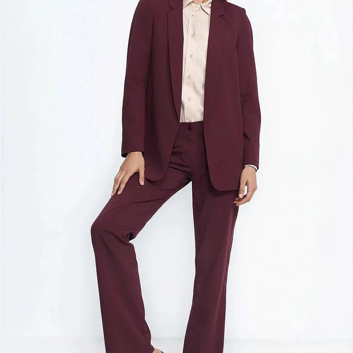 Elegant Lined Blazer Jacket