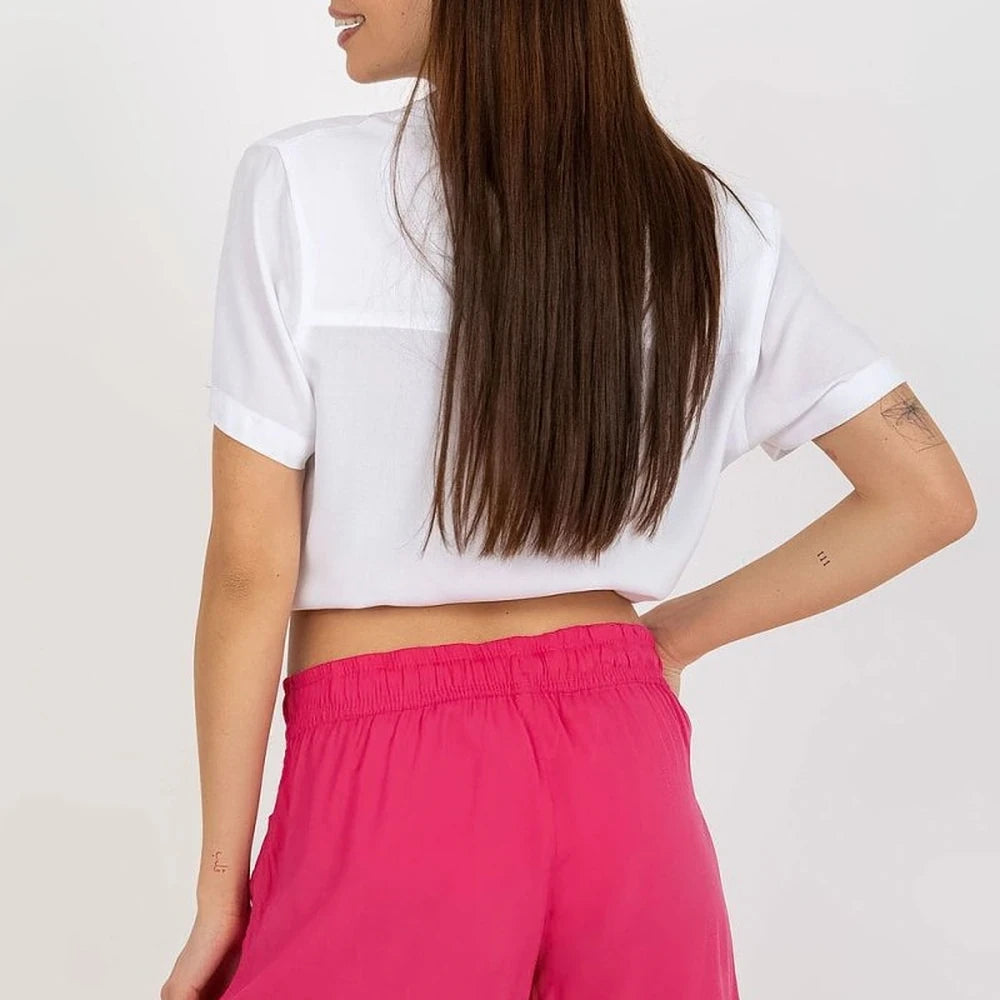Women's Elastic Waist Shorts with Tie