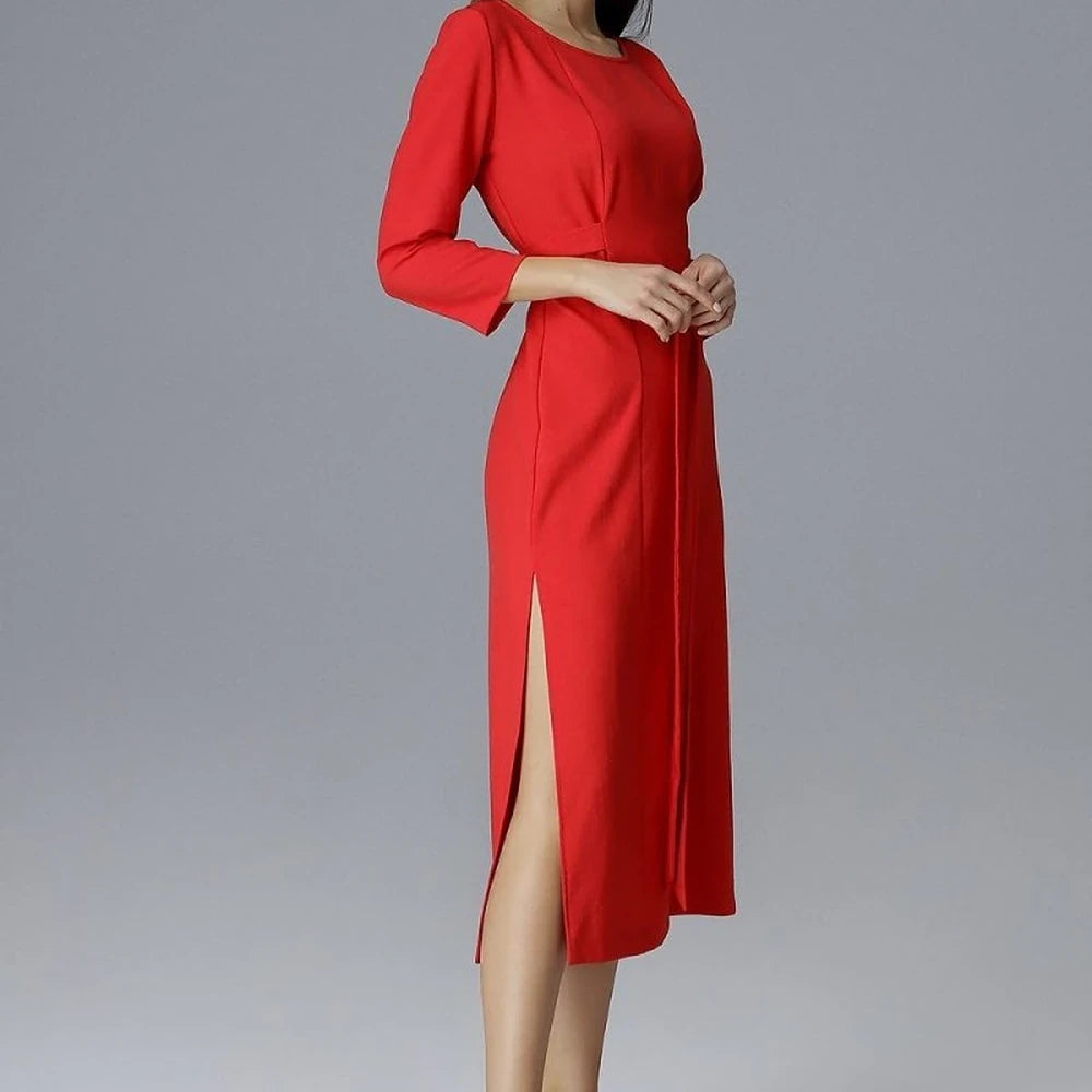 Women's Polyester 3/4 Sleeve Cocktail Dress