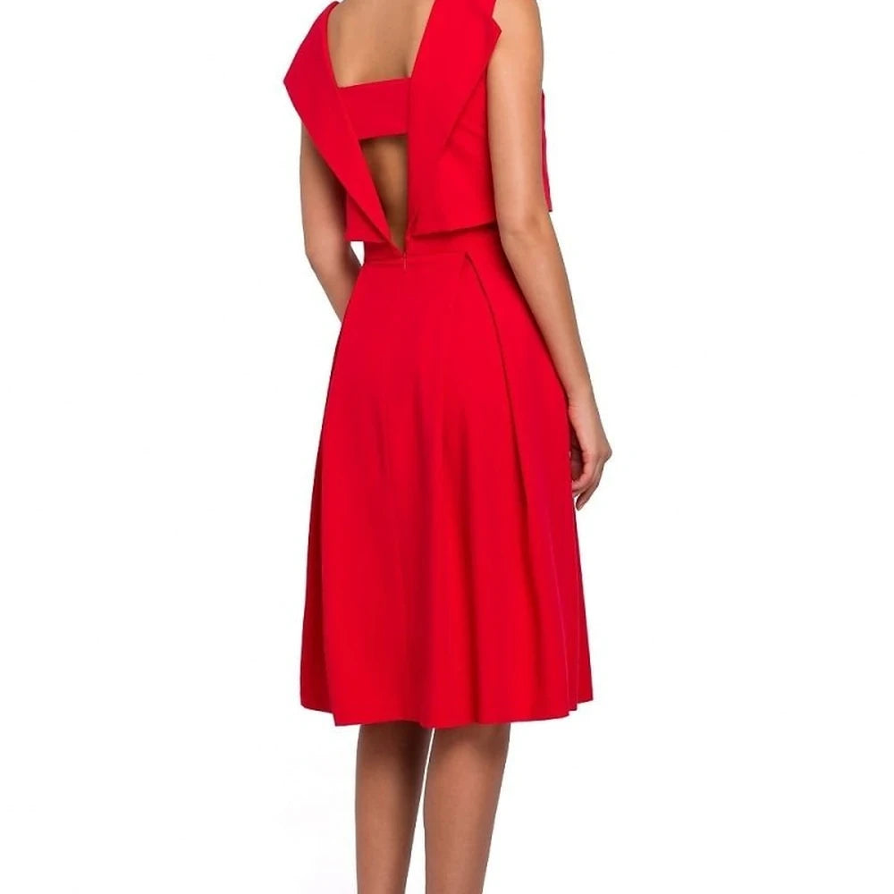 Evening Dress with Exposed Back