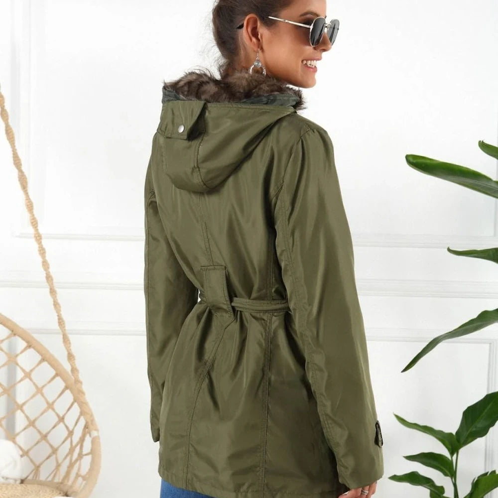 Hooded Jacket with Detachable Liner