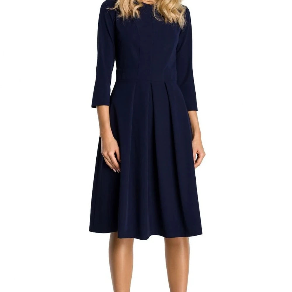 Women's Blue Red Navy Black Day Dress