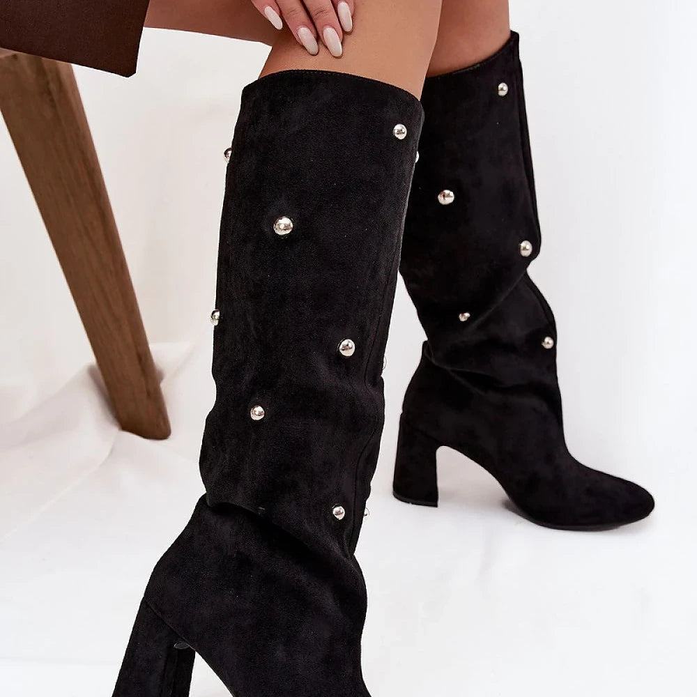 Women's Eco Suede Heel Boots