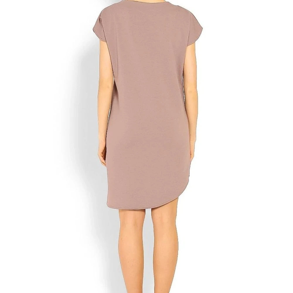 Asymmetrical Cotton Blend Day Dress