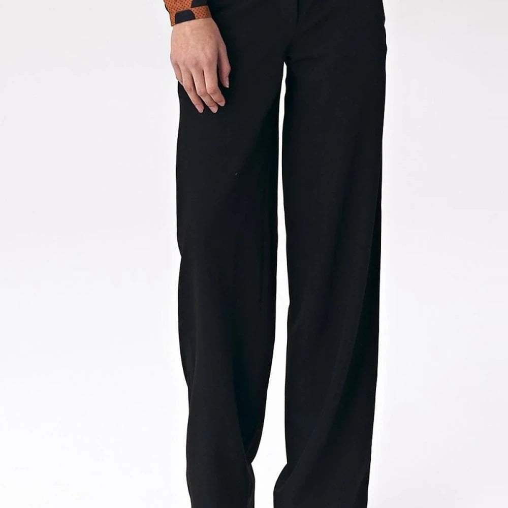 Palazzo Cut Trousers with Decorative Studs