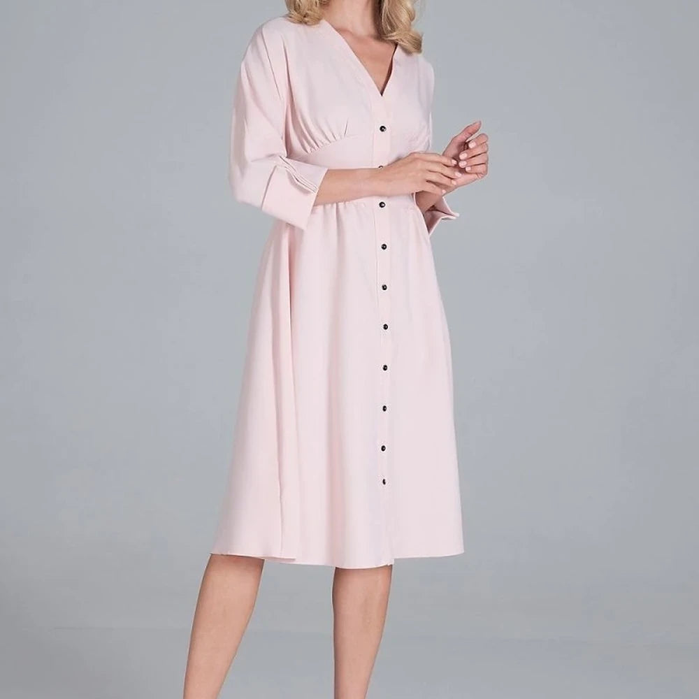 Midi Dress with Kimono Top