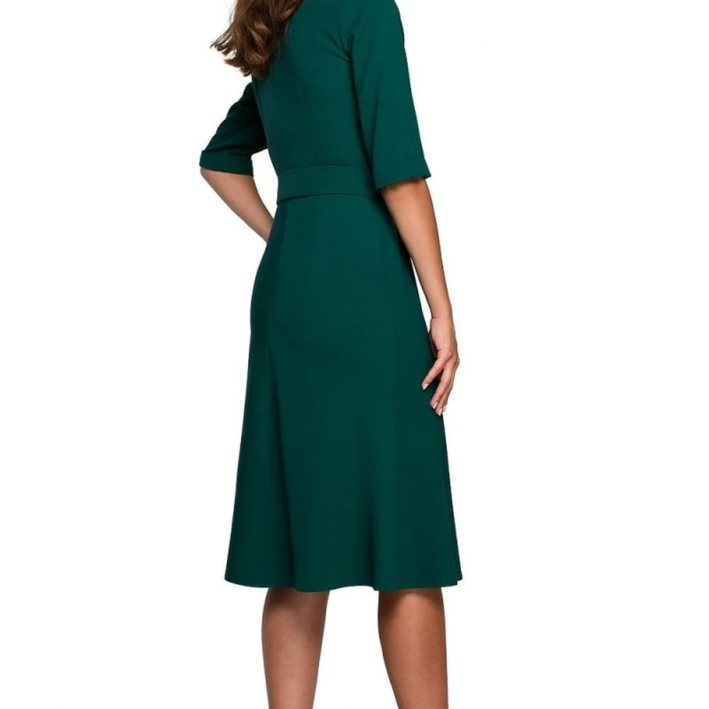 Classic Day Dress with Belt