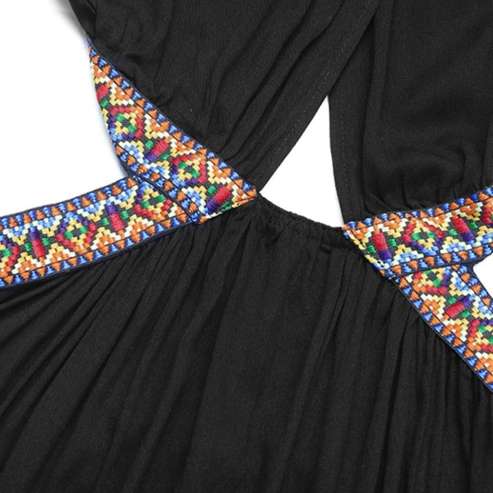 Women's Grecian Neck Cutout Dress