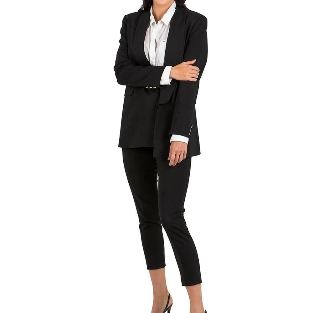 Extended Cotton Blend Jacket with Pockets