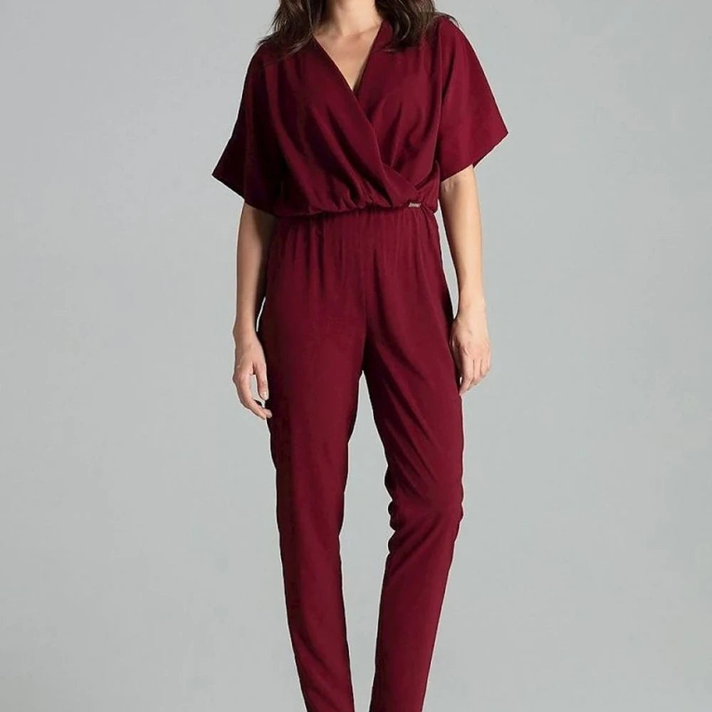 Floral Jumpsuit with Straight Pants