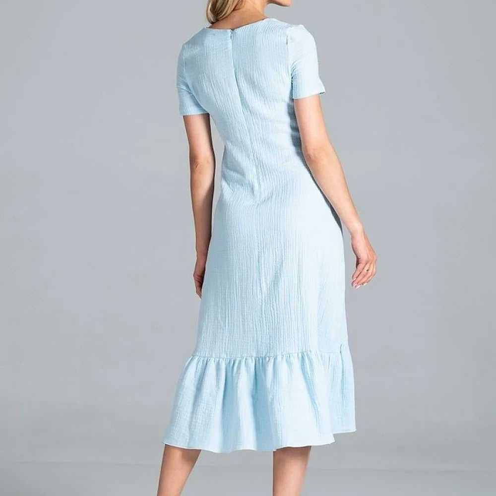 Midi Dress with Sweetheart Neckline