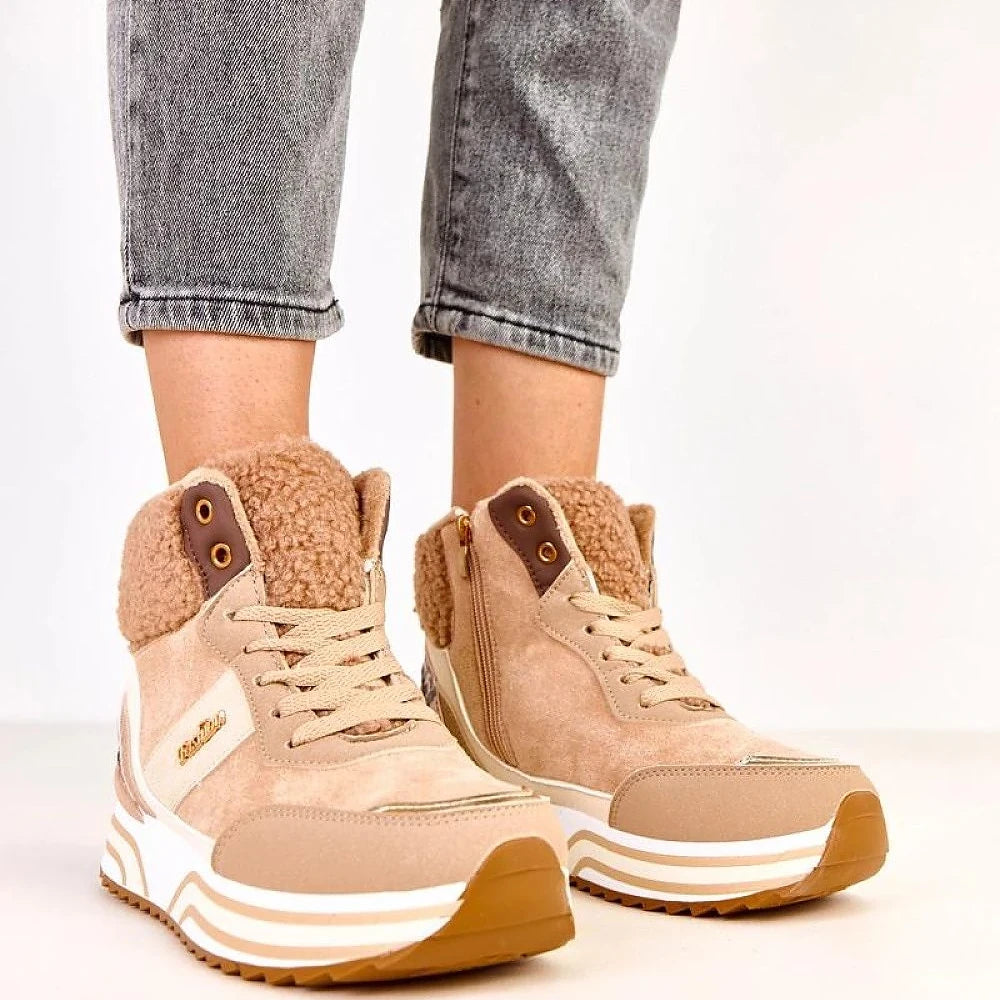 Women's Suede-Like Sport Shoes with Fur Lining
