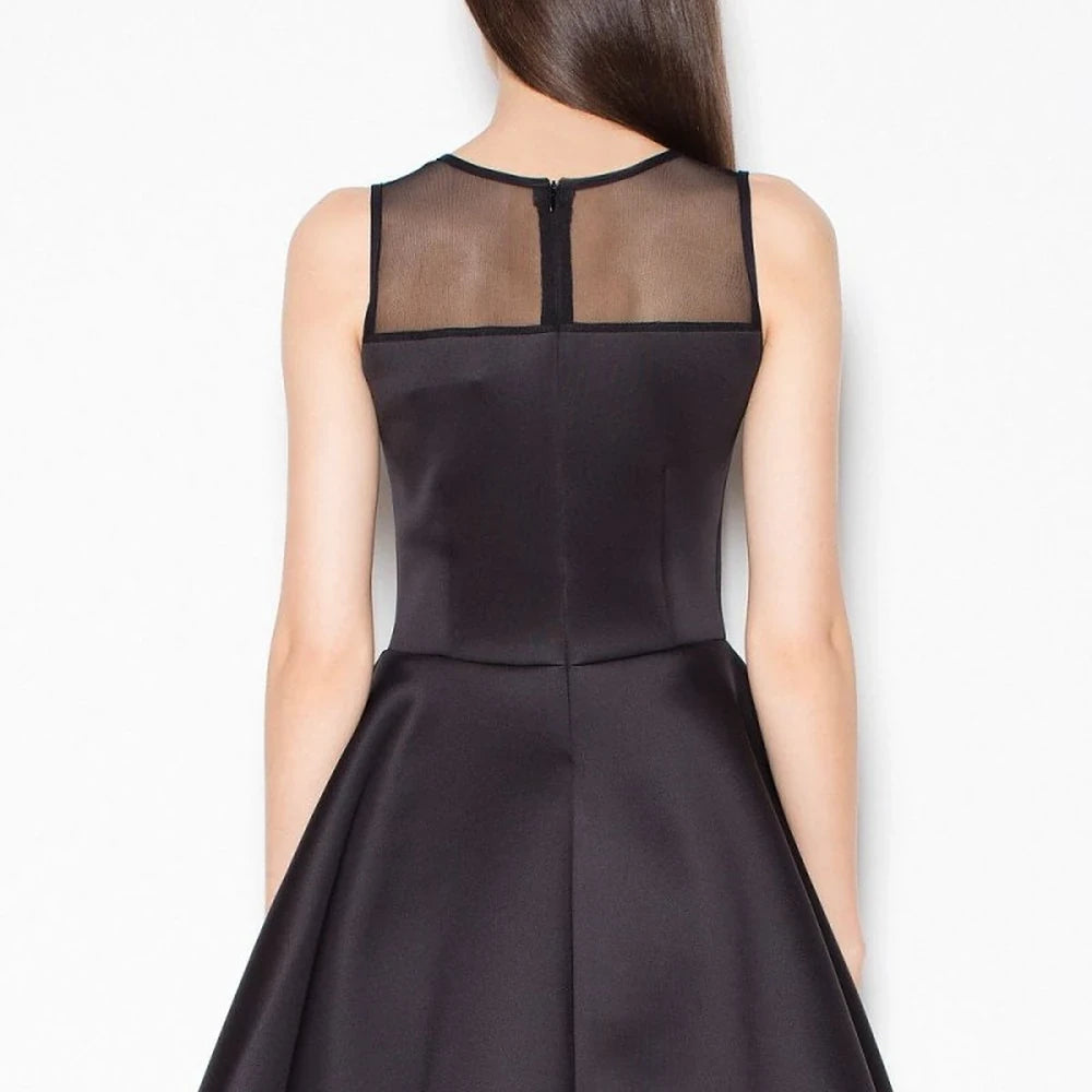 Beige Sleeveless Evening Dress