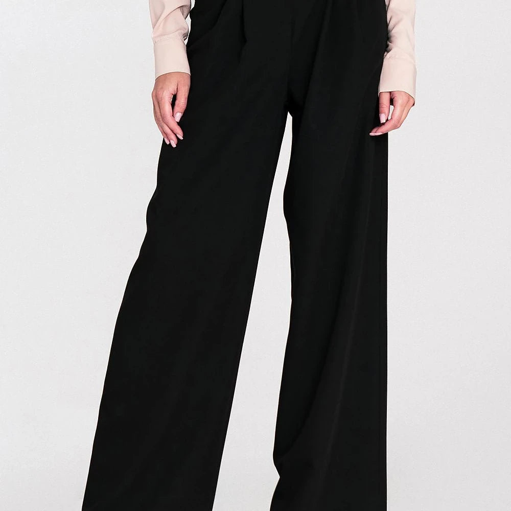 Women's High Waist Wide Leg Trousers