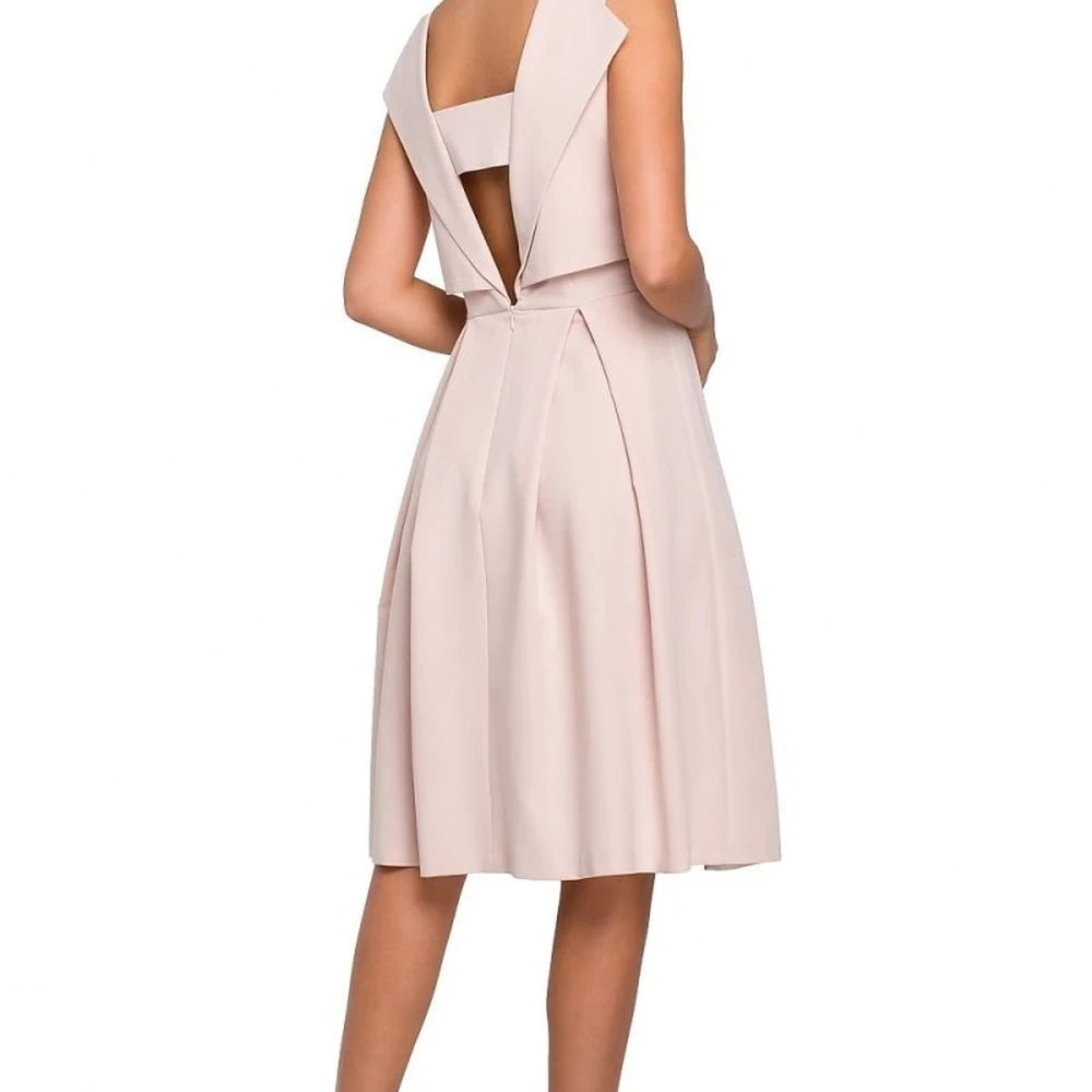 Evening Dress with Exposed Back