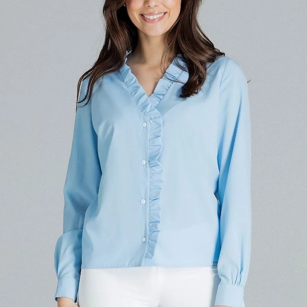 Classic Shirt with Heart Neckline