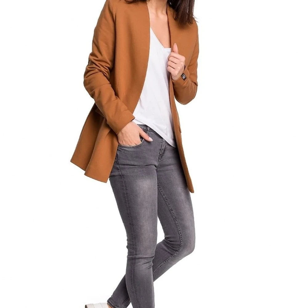 Cotton Knit Jacket with Pockets