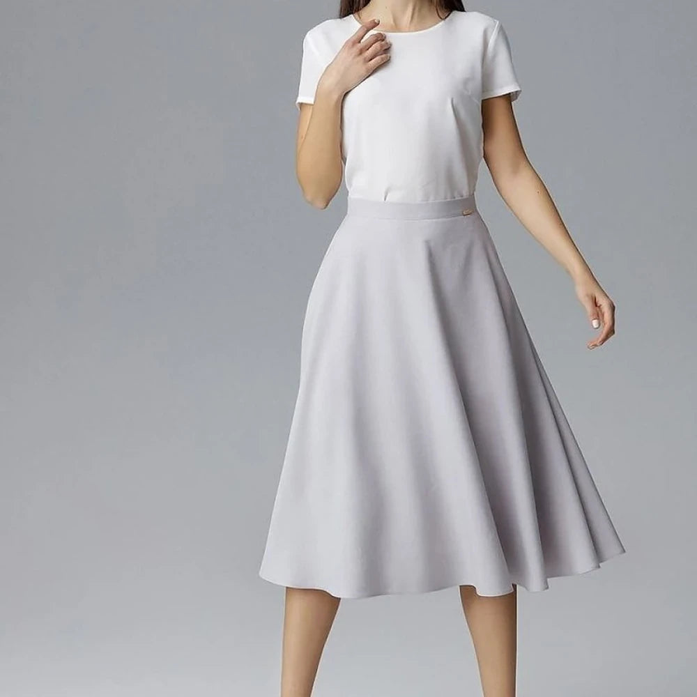 Belted Flared Skirt
