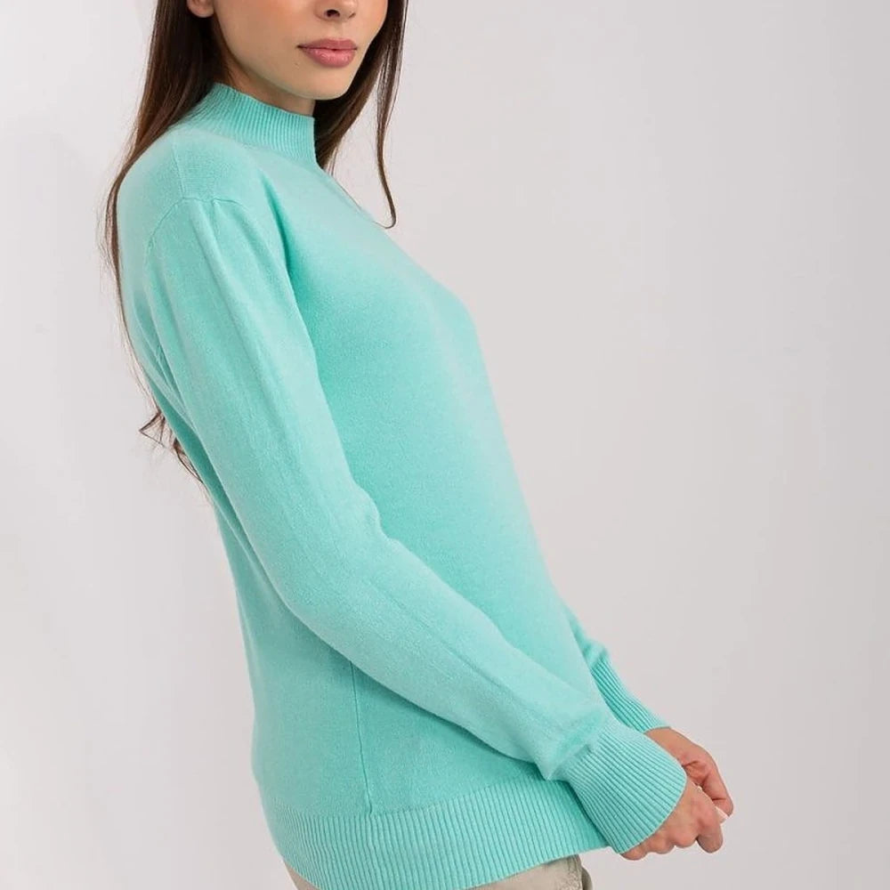 Striped Turtleneck Long Sleeve Sweater
