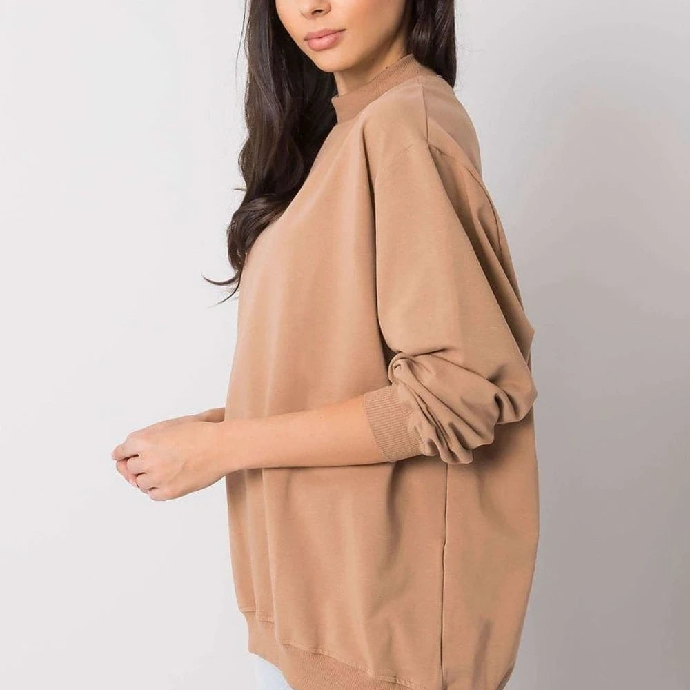 Women's Long Sleeve Stand Collar Sweatshirt