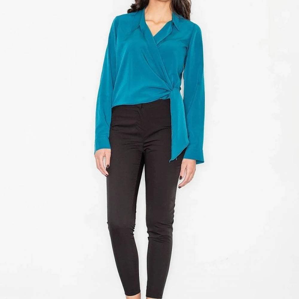 Elegant Tie-Waist Blouse for Women