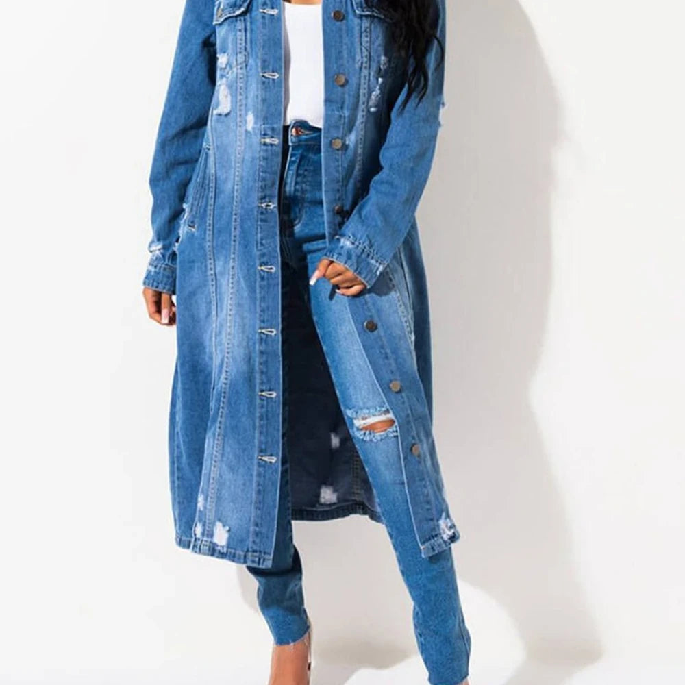 Women's Long Sleeve Denim Jacket